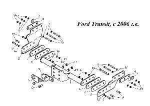 Фаркоп в Стерлитамаке Ford Transit, с 2006 г.в.jpg