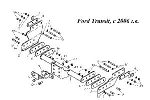 Фаркоп на Ford Transit, с 2006 г. в.  Город Стерлитамак