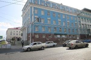 Офис по адресу г. Уфа, ул. К. Маркса, д. 3б, площадь 52м2 цоколь + 783, 8м2 2 этаж +659, 8м2 3 этаж.  Город Уфа